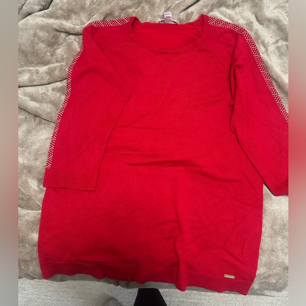 Red Calvin Klein sweater